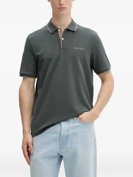 Tricou polo Marc O'polo cu autograf verde