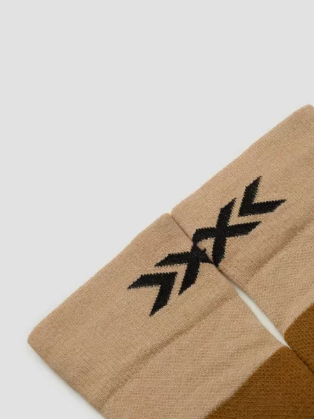 Skarpety unisex X-Socks SNOWBOARD DISCOVER OTC SAND/DARK SAND beżowe