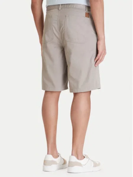 Calvin Klein Jeans Szövet rövidnadrág Baggy Fit bézs