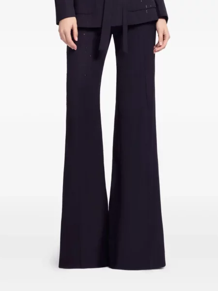 Pantaloni Elie Saab cu dungi negru