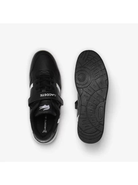 Lacoste Skórzane Buty Sportowe Z Zapięciem Na Rzep T-Clip czarne