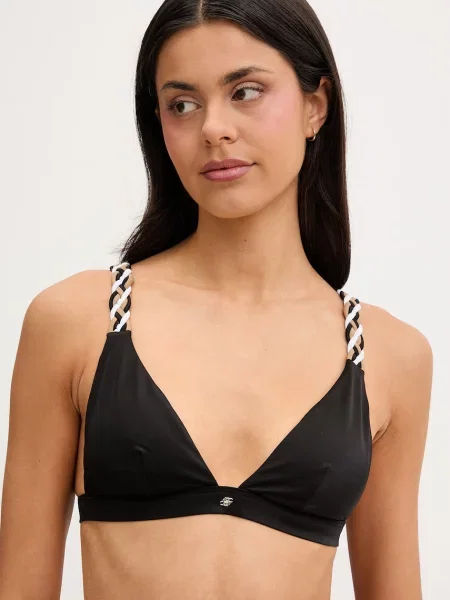 BOSS Góra od bikini czarny