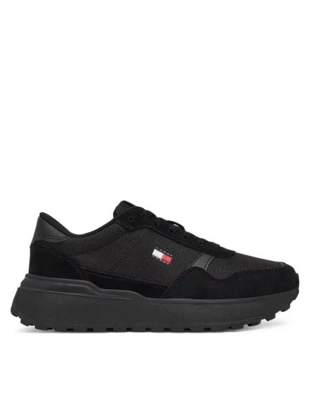 Tenisice Tommy Jeans Modern Runner Mix crna