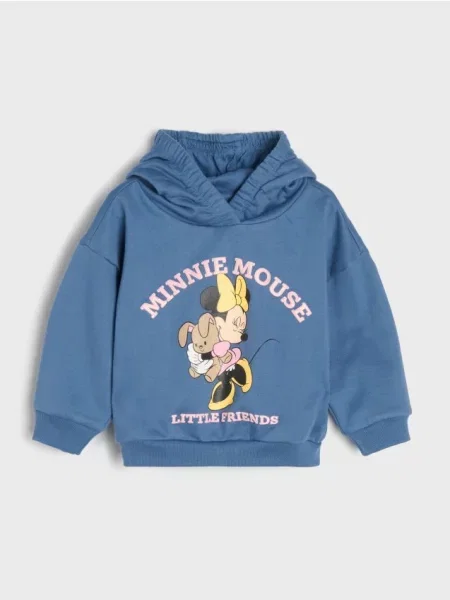 Sinsay Mikina s potiskem Minnie Mouse mid blue modrá