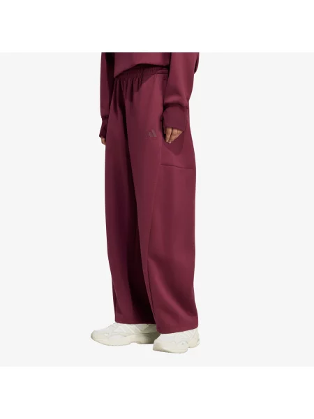 Pantaloni de trening adidas Soft Lux Winter Knit Barrel Pants Maroon M
