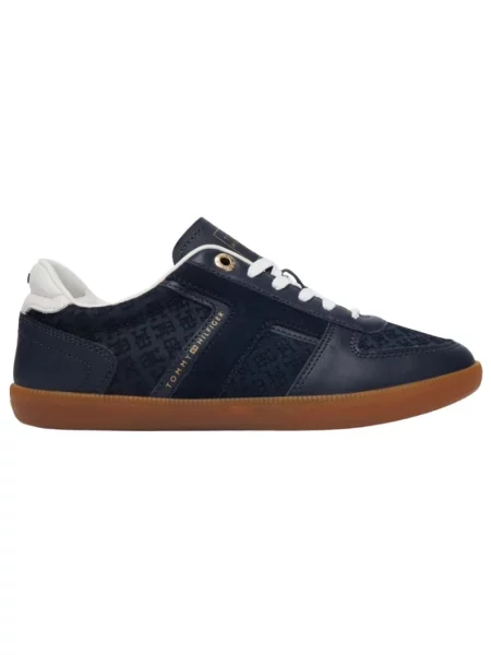 Sneakersy Tommy Hilfiger skórzane niebieskie