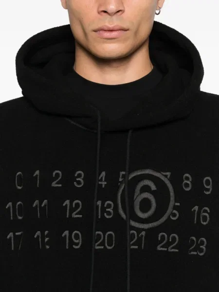 Hanorac cu glugă Mm6 Maison Margiela negru