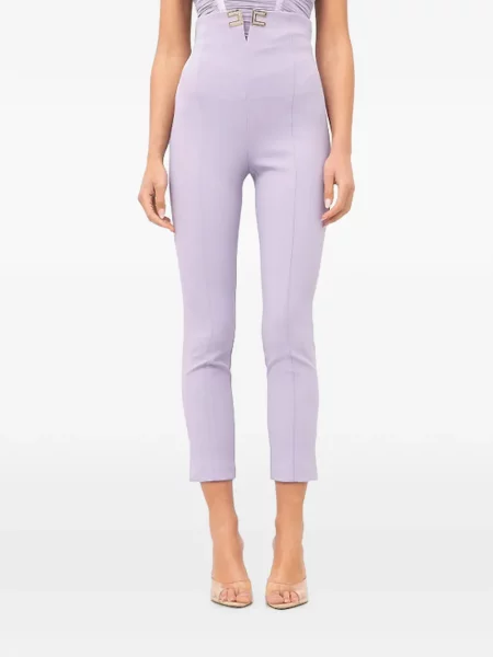 Decupat pantaloni Elisabetta Franchi cu autograf violet