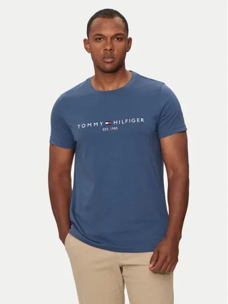 Tommy Hilfiger Marškinėliai Logo mėlyna