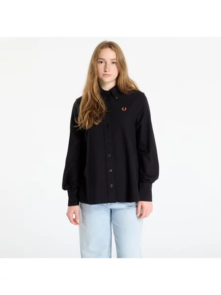 Cămașă FRED PERRY Button Down Shirt Black 6 negru