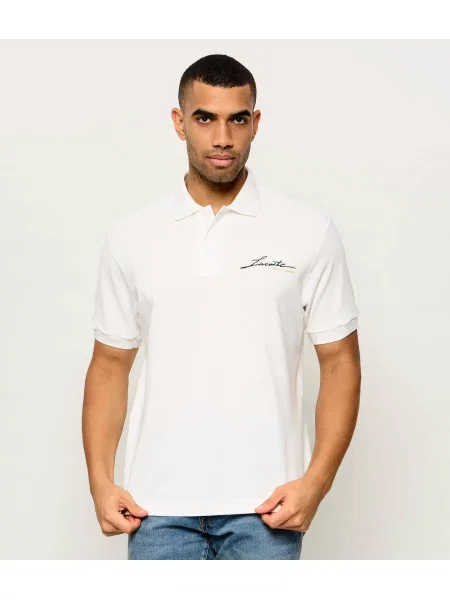 Tricou polo Lacoste clasic alb