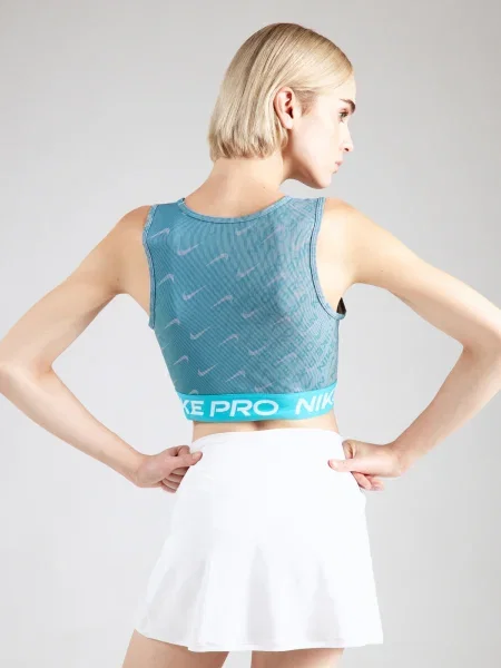 NIKE Sport top albastru / azuriu alb