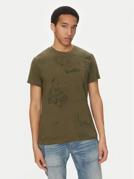 G-Star Raw T-Shirt Wash Regular Fit πράσινο