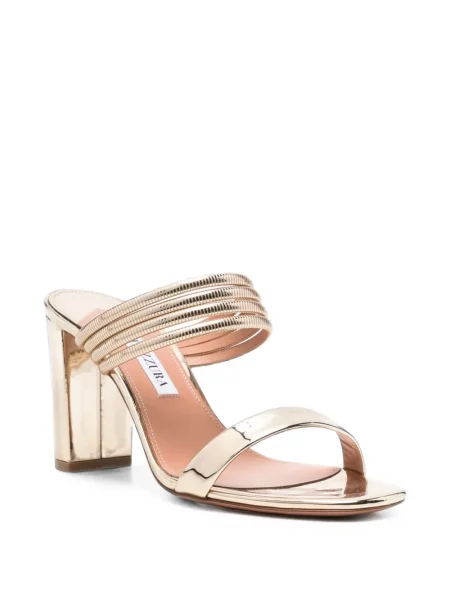 Papuci tip mules Aquazzura cu bretele