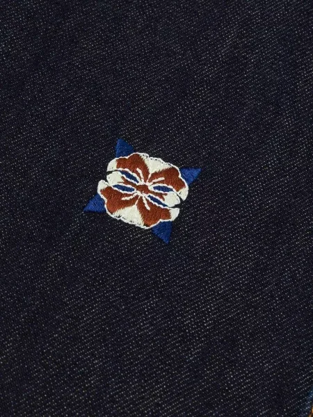 Cămașă Evisu cu broderie albastru
