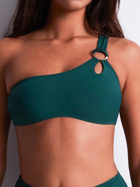 Купальный лиф с мягкой чашкой чорний