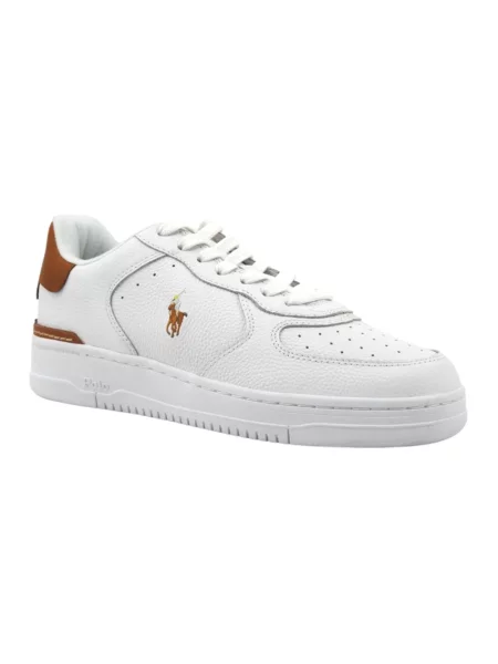 Sneakersy Polo Ralph Lauren skórzane białe
