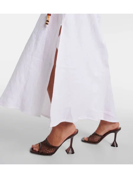 Rochie maxi Faithfull de in de costum alb