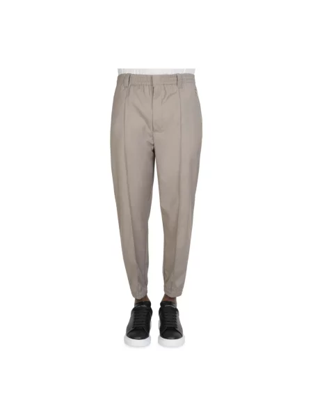 Сhinosy Emporio Armani z kamieniami szare