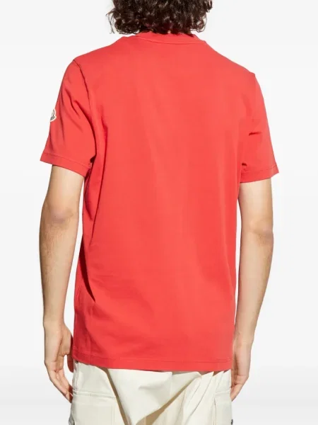 Tricou Moncler cu imagine roșu