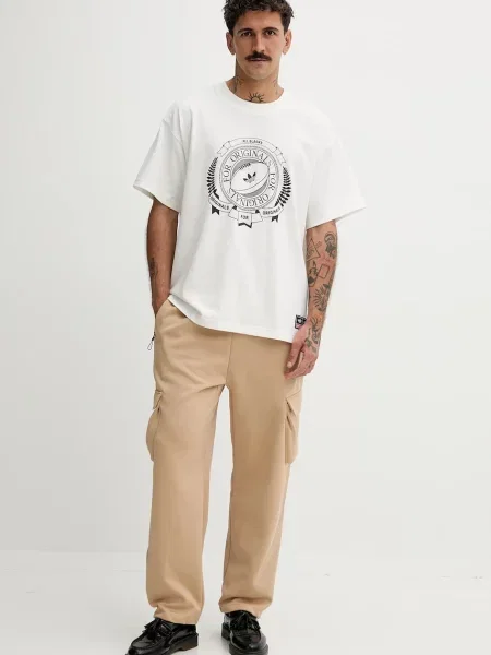 Спортивні штани adidas adidas x Z.N.E з принтом бежевий