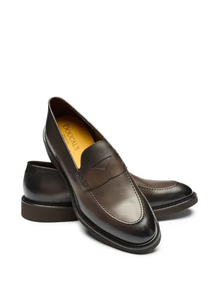Pantofi loafer Doucal's din piele maro
