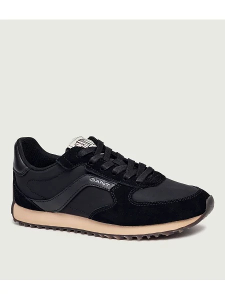 Gant Sneakers Beja | piele | piele întoarsă negru