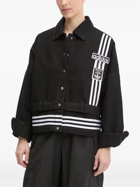 Sneakersy Adidas Terrex sznurowane w paski koronkowe czarne