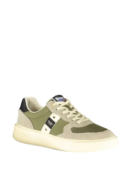 Sneakerși Blauer din piele de căprioară chunky verde