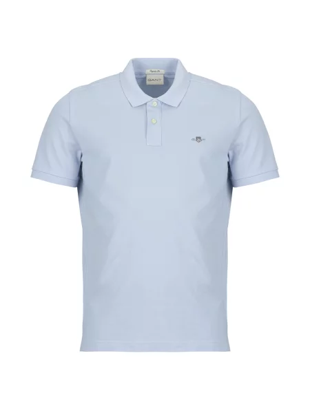 Polo majica Gant s kratkimi rokavi modra