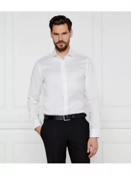 Tommy Hilfiger Cămașă Flex collar | stretch alb