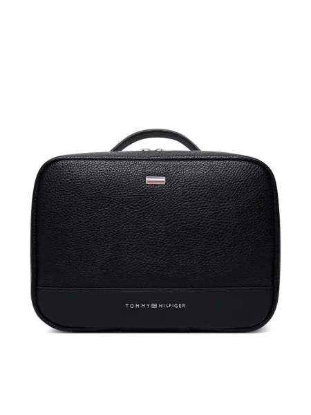 Tommy Hilfiger kosmetyczka z imitacji skóry czarna