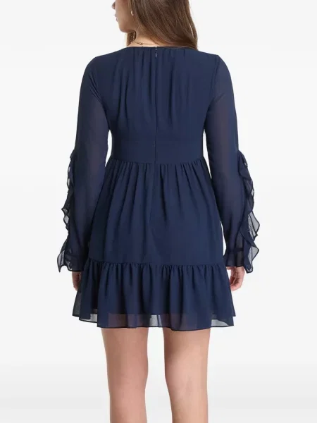 Rochie mini Michael Kors cu volane albastru