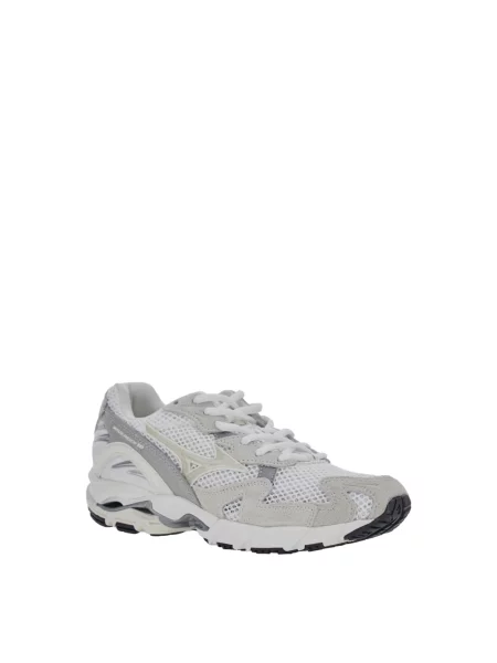 Sneakersy Mizuno zamszowe białe