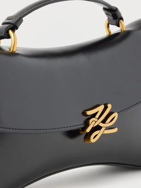 Karl Lagerfeld Kabelka K/AUTOGRAPH zlatá čierna