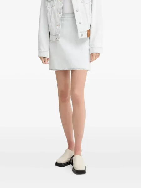 Fustă din denim Bally albastru