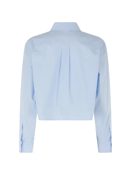 Cămașă Alexander Wang cu broderie albastru