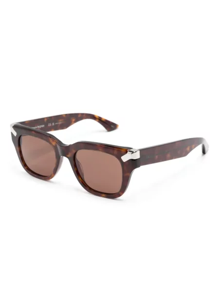 Saulės akiniai Alexander Mcqueen Eyewear ruda