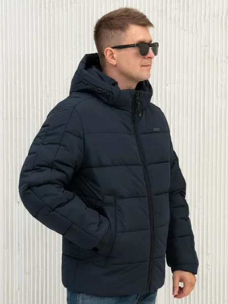 Пуховик City Fashion Classic синій