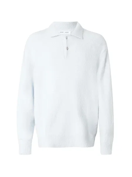 Samsøe Samsøe Sveter Nino pastelovo modrá