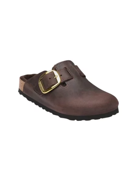 Klapki Birkenstock brązowe