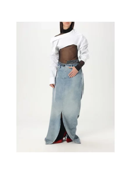 Spódnica jeansowa Maison Margiela niebieska