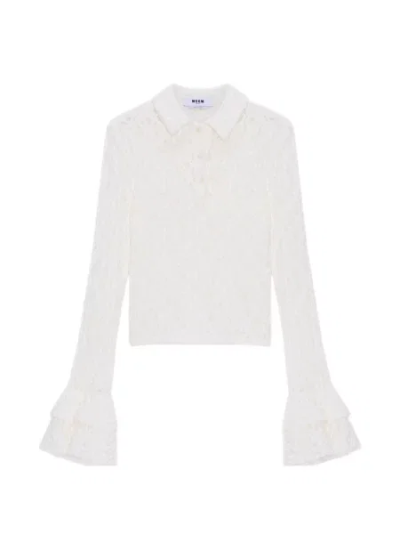 Polo Msgm din dantelă