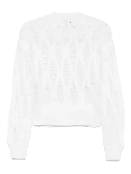 Cardigan Wild Cashmere din cașmir alb