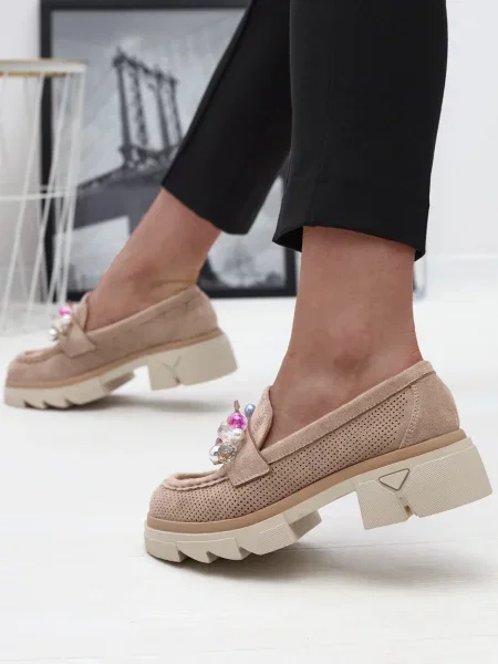 Prolamované mokasíny Resti černé