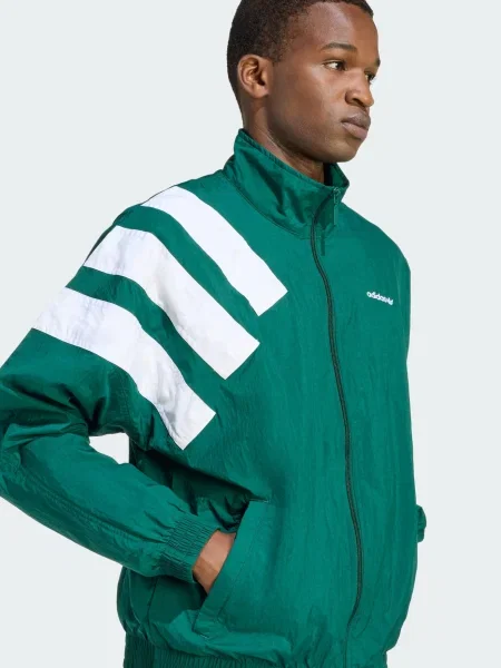 ADIDAS ORIGINALS Prechodná bunda Archive smaragdová biela