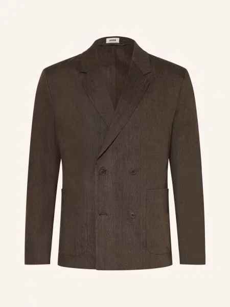 Drykorn Sako Domaro Slim Fit S Lněným Vzorem braun
