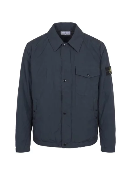 Geacă Stone Island cu strasuri albastru