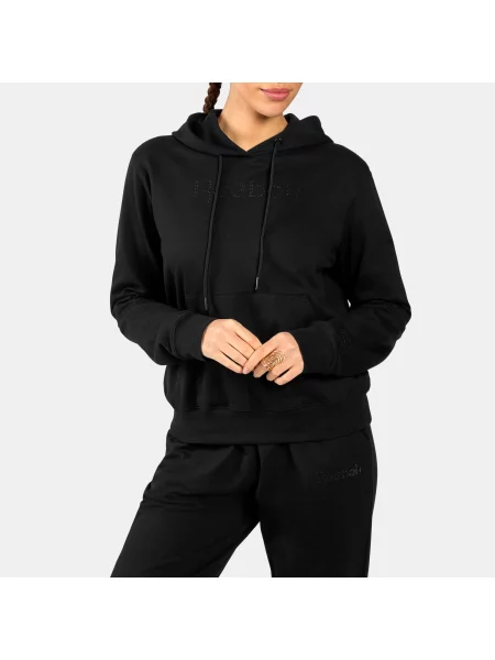 Reebok bluza z kapturem z ćwiekami i logo unisex Black Size: czarna