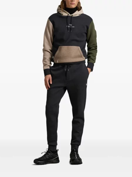 Siuvinėtos zomšinės pledinės maudymosi kelnaitės Polo Ralph Lauren mėlyna